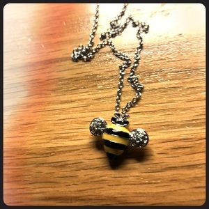 Swarovski Bumblebee charm necklace